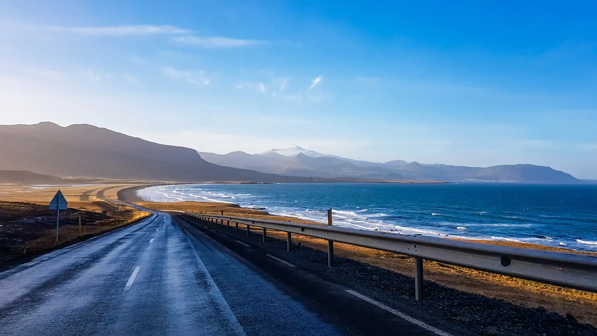 coastal highway winding along the ocean